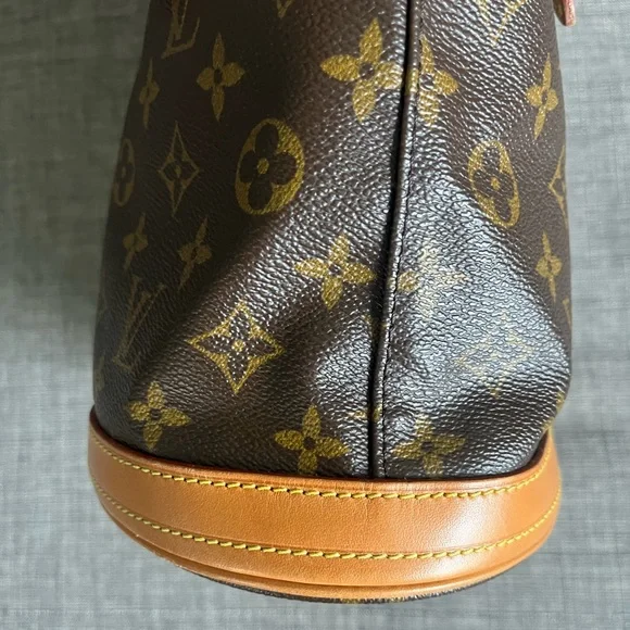 Louis Vuitton Monogram Brown and Tan Bucket Shoulder Bag - Picture 12 of 14